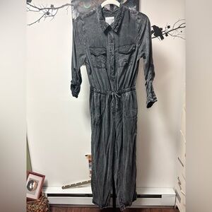Hayden Charcoal Acid Wash Jumpsuit